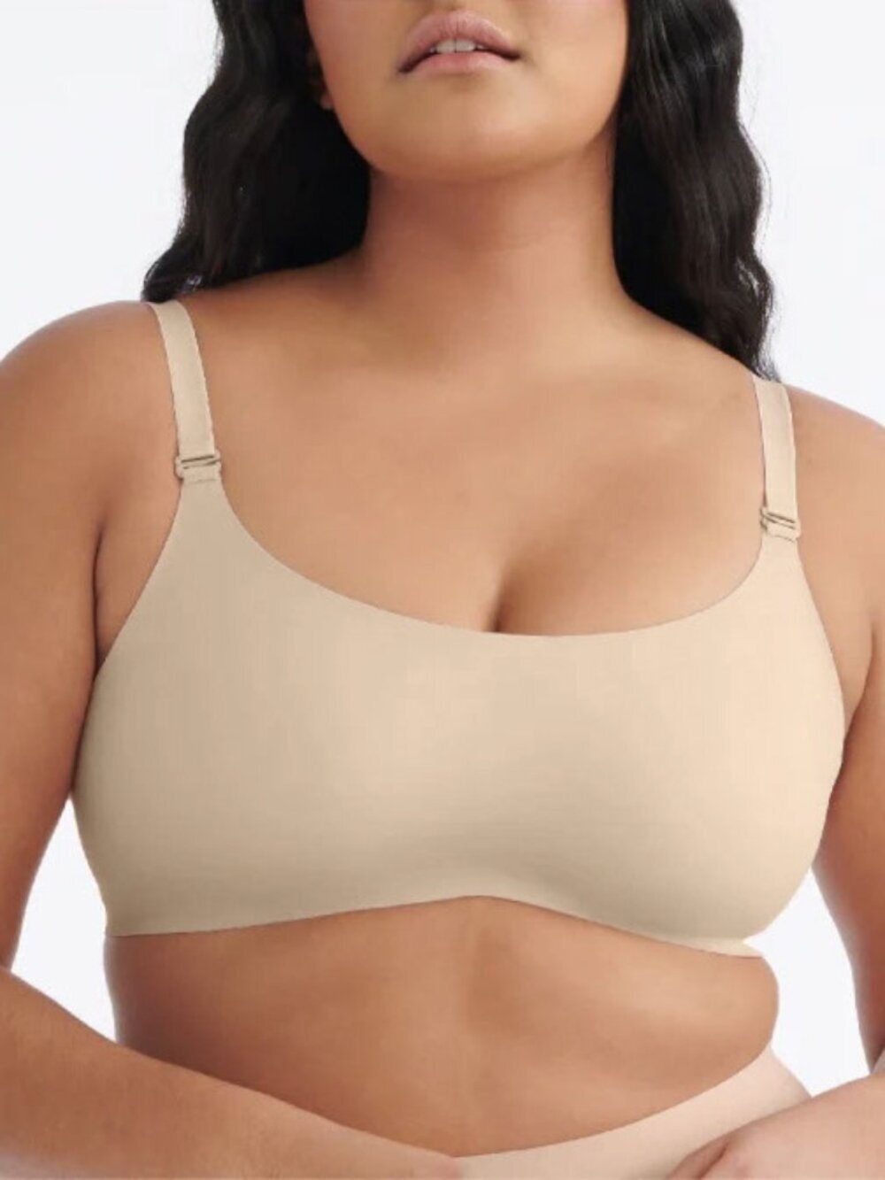 Knix Evolution Bra Reversible Seamless Wireless Nude Grey Size 2 (32A/34A/32B)